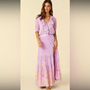 🌸Spell And The Gypsy Lei Lei Button Thru Maxi Skirt -M